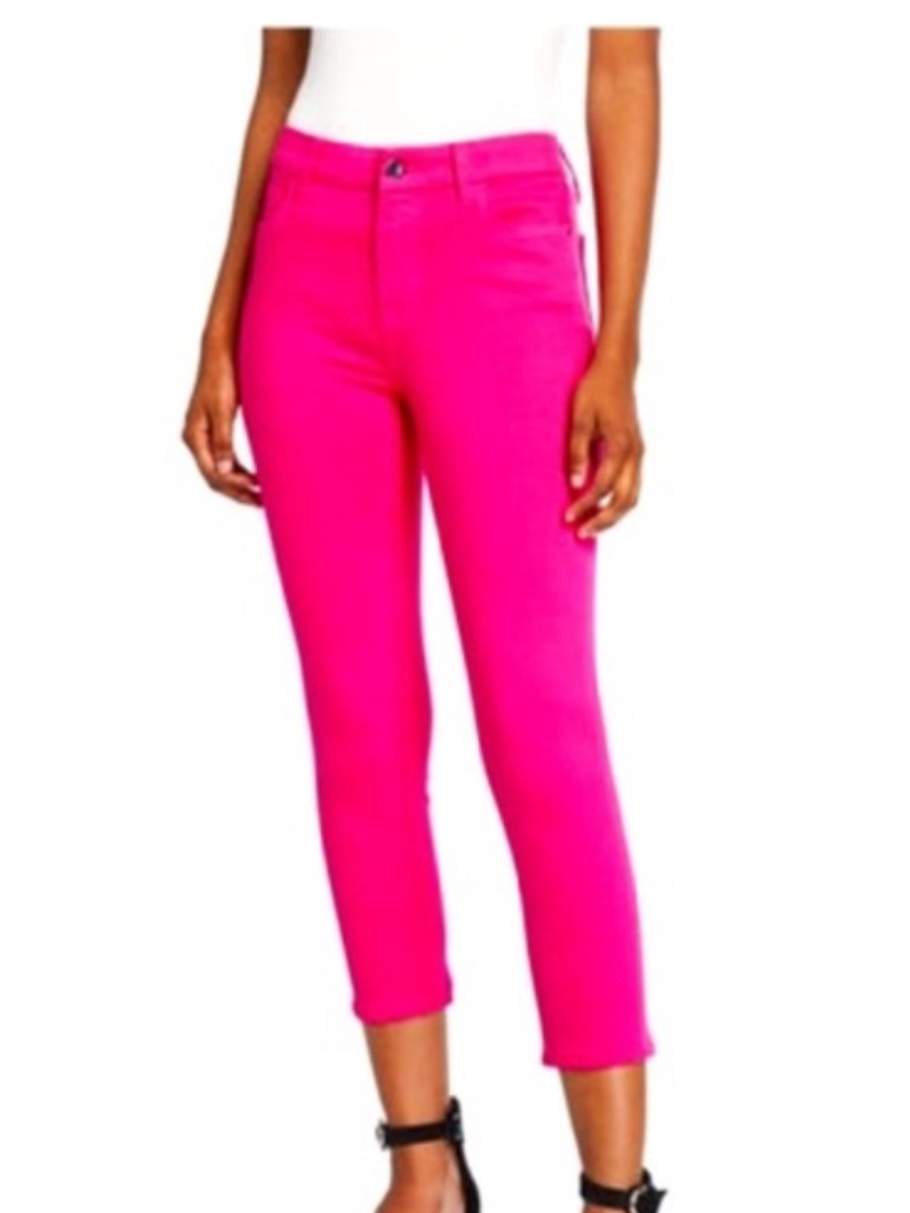 D. JEANS Pink High Rise Denim Ankle Jeans 6 NWOT